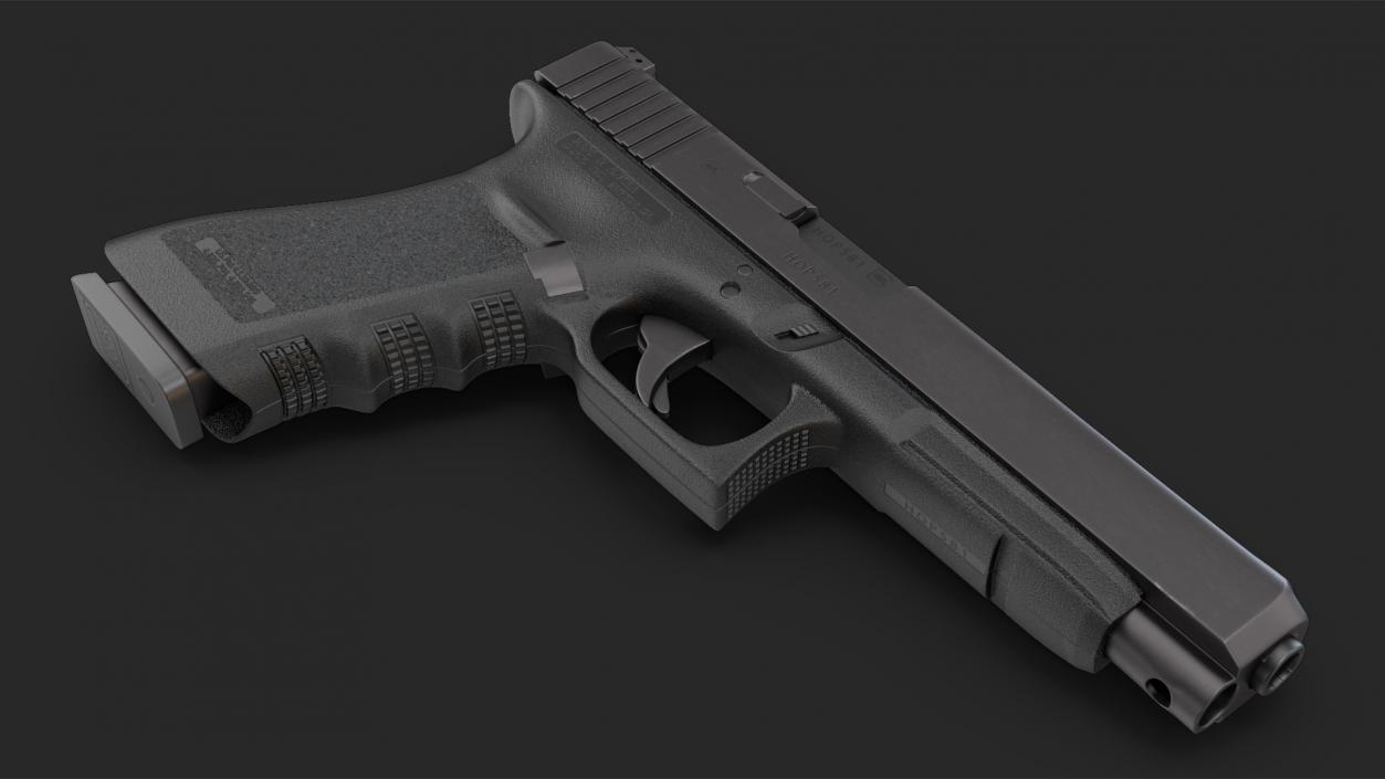 Semi Auto Pistol Glock G34 Black 3D