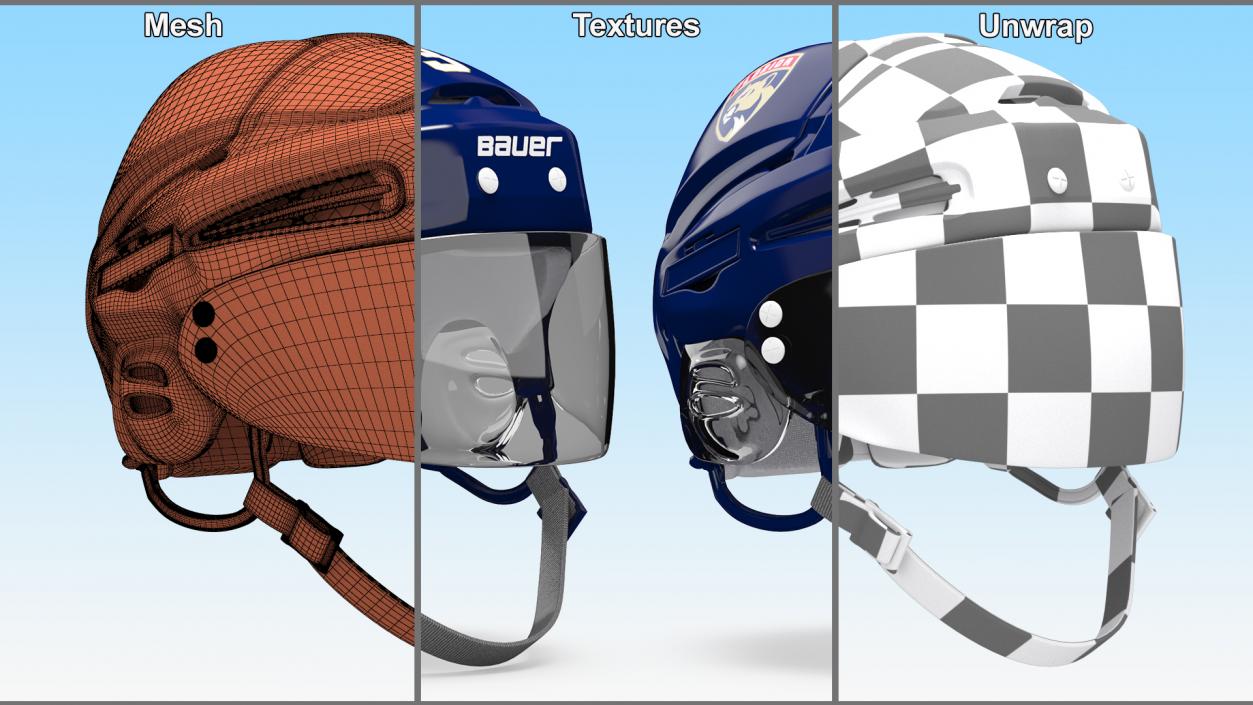 3D model Hockey Helmet Florida Panthers