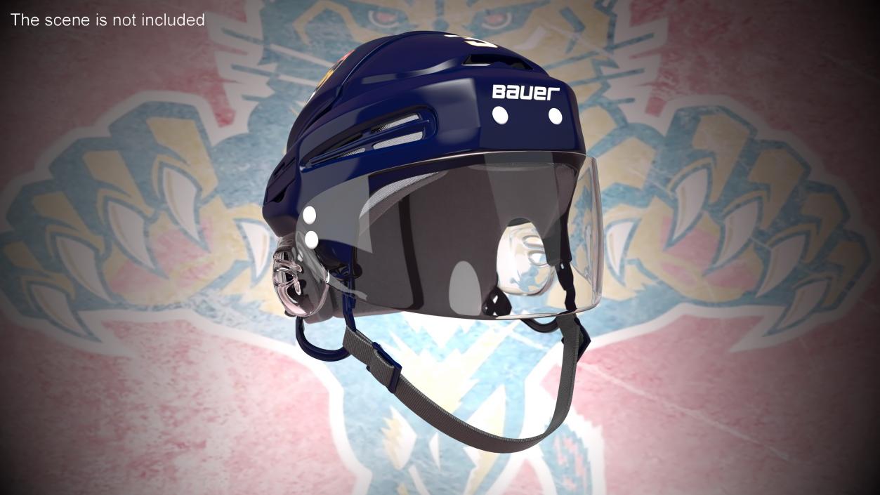 3D model Hockey Helmet Florida Panthers