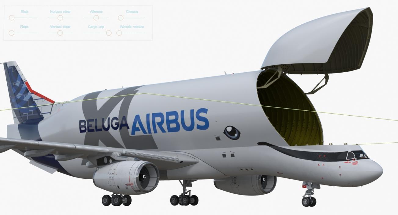 3D Rigged Cargo Aircrafts Collection model