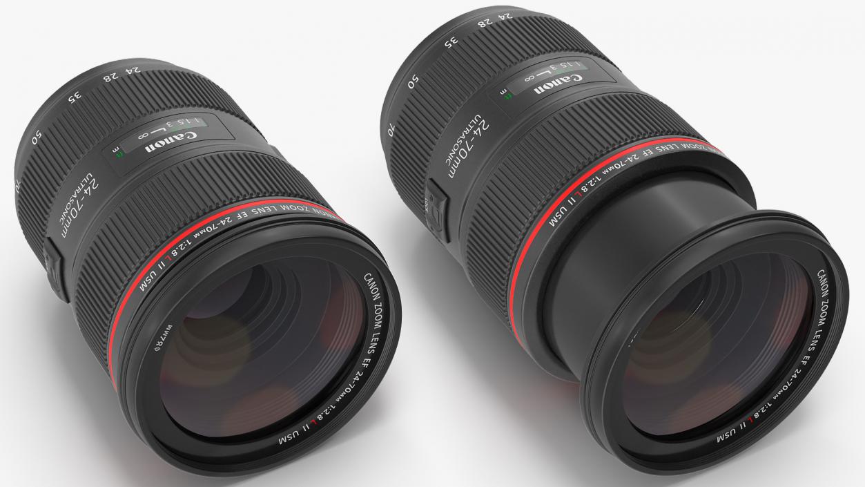 Canon EF Zoom Lens 24 70 3D model