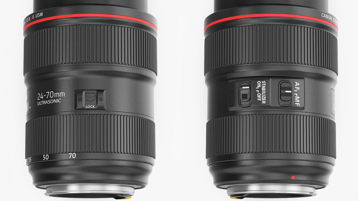 Canon EF Zoom Lens 24 70 3D model