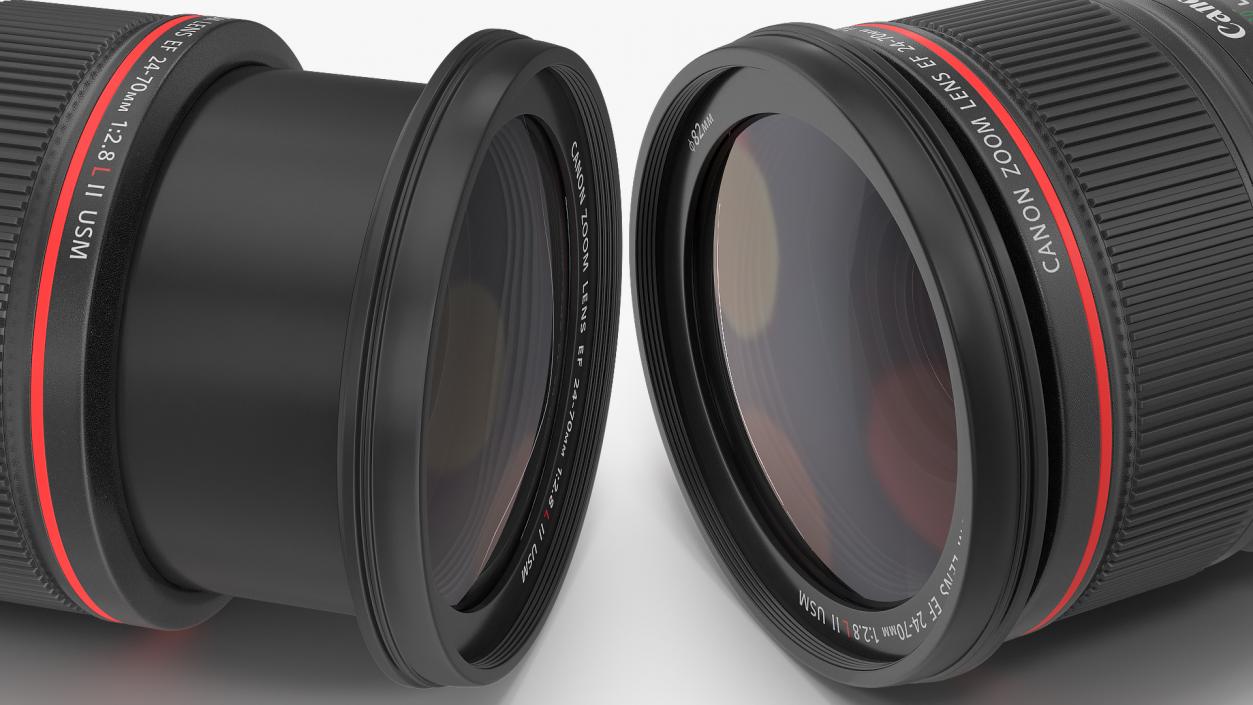 Canon EF Zoom Lens 24 70 3D model