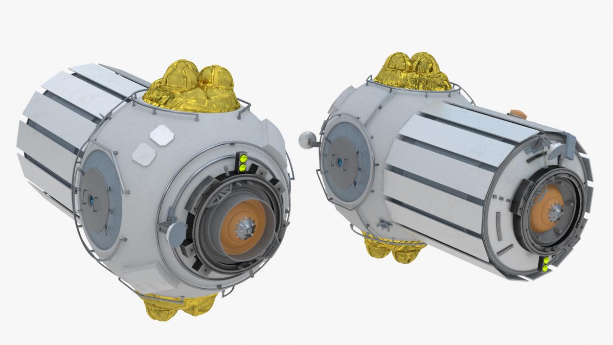 3D Orbital Space Station Airlock Module