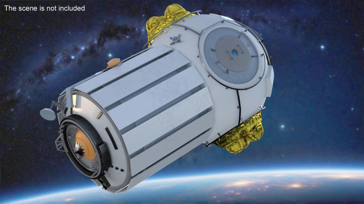 3D Orbital Space Station Airlock Module