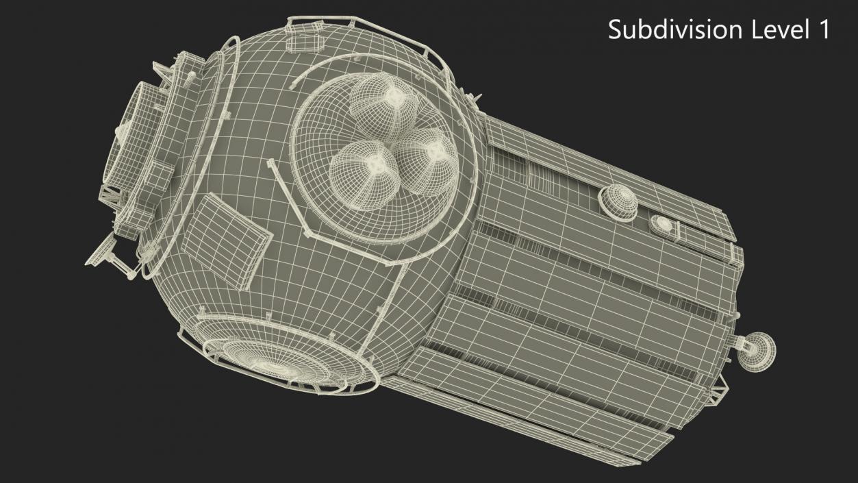 3D Orbital Space Station Airlock Module