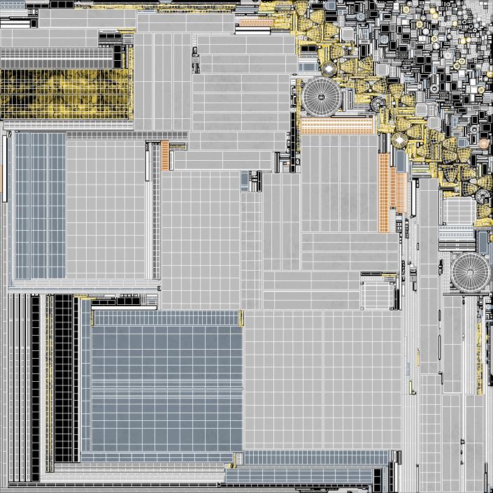 3D Orbital Space Station Airlock Module