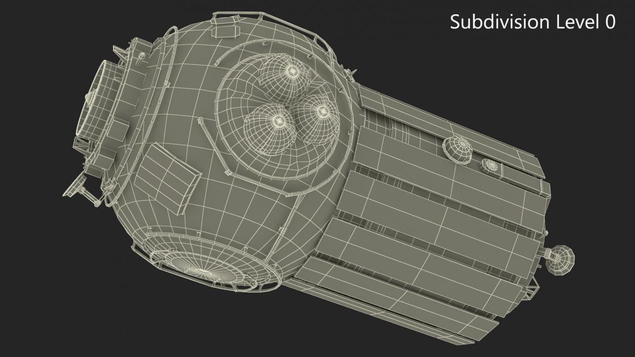 3D Orbital Space Station Airlock Module