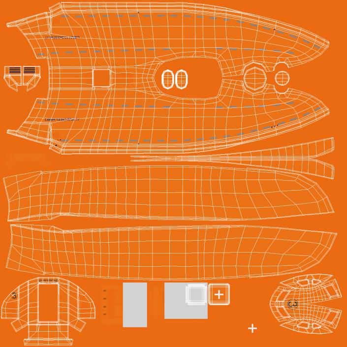 3D model Lifeboat Rigged