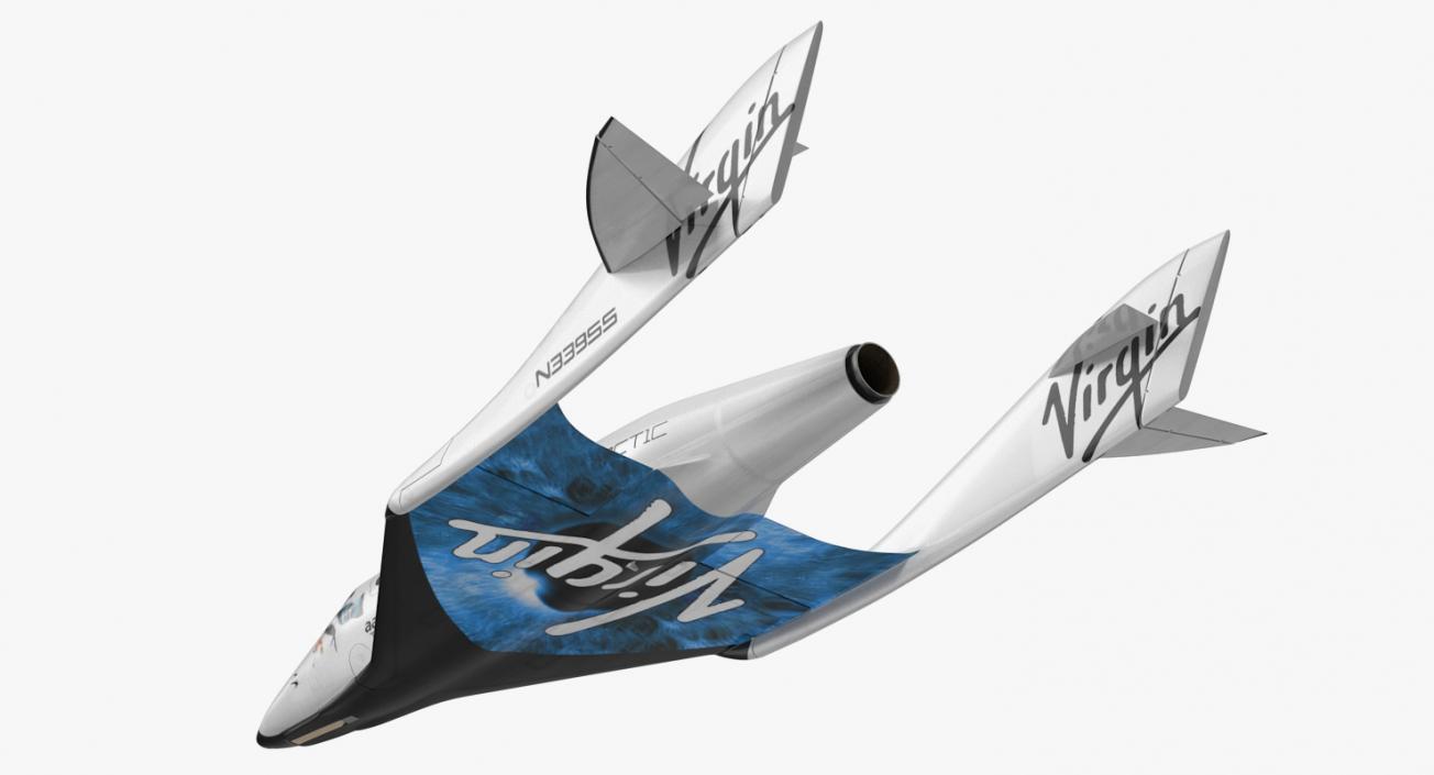 Suborbital Spaceplane SpaceShipTwo 3D model