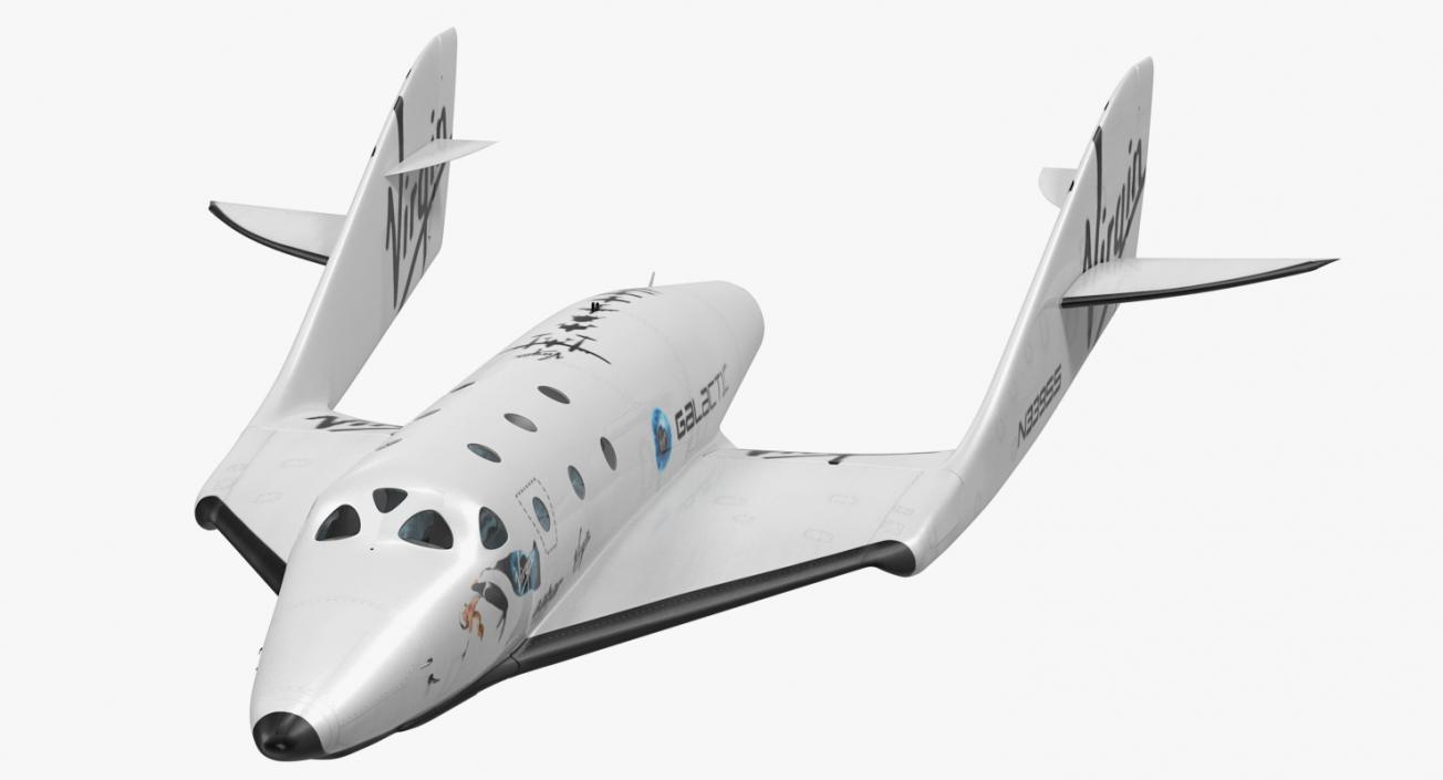 Suborbital Spaceplane SpaceShipTwo 3D model