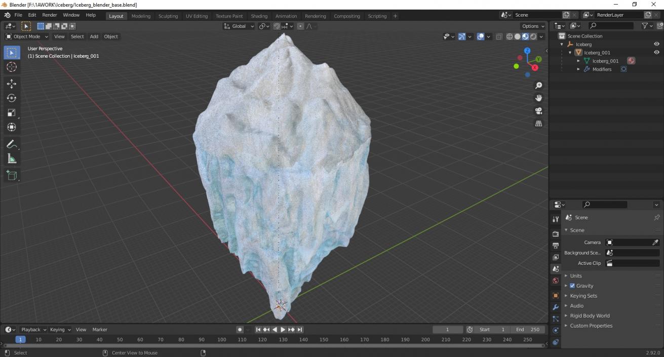 Iceberg 2 3D model