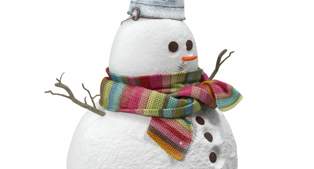 Little Christmas Snowman 3D model