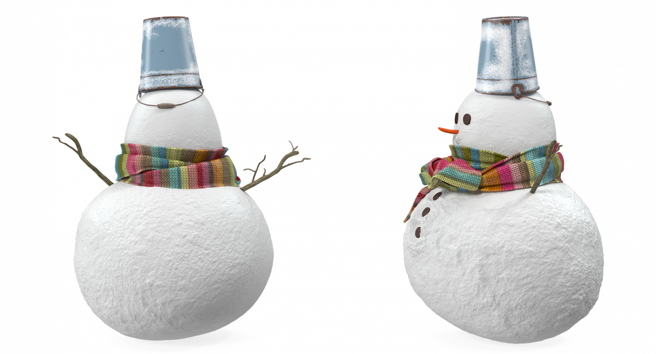 Little Christmas Snowman 3D model