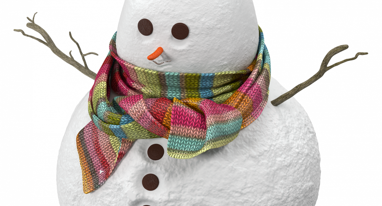 Little Christmas Snowman 3D model