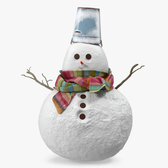 Little Christmas Snowman 3D model