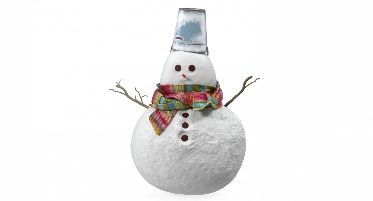 Little Christmas Snowman 3D model