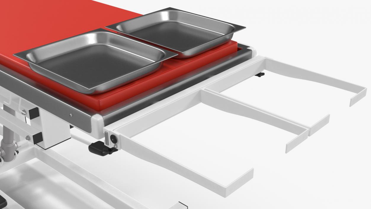 3D model Veterinary Table Red