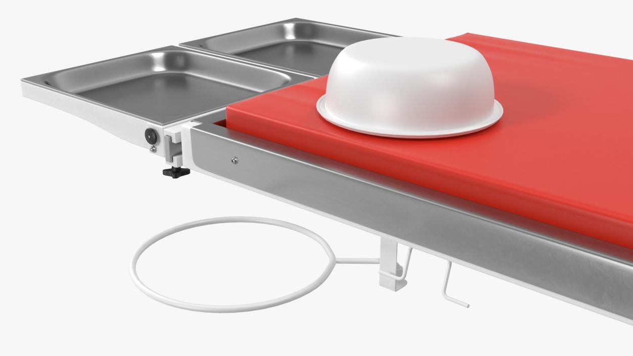 3D model Veterinary Table Red