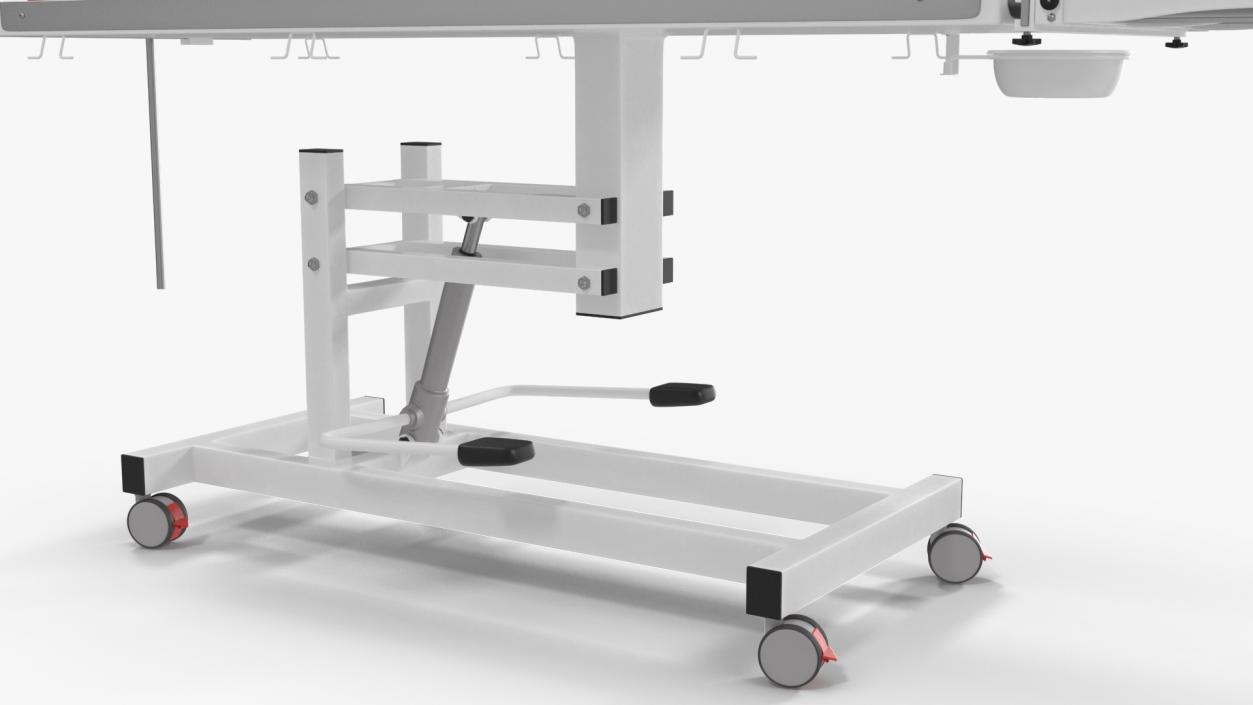 3D model Veterinary Table Red