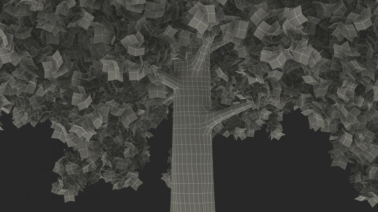 3D Realistic Oak Tree model