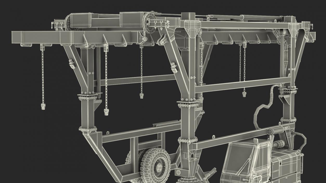 3D model Straddle Carrier New