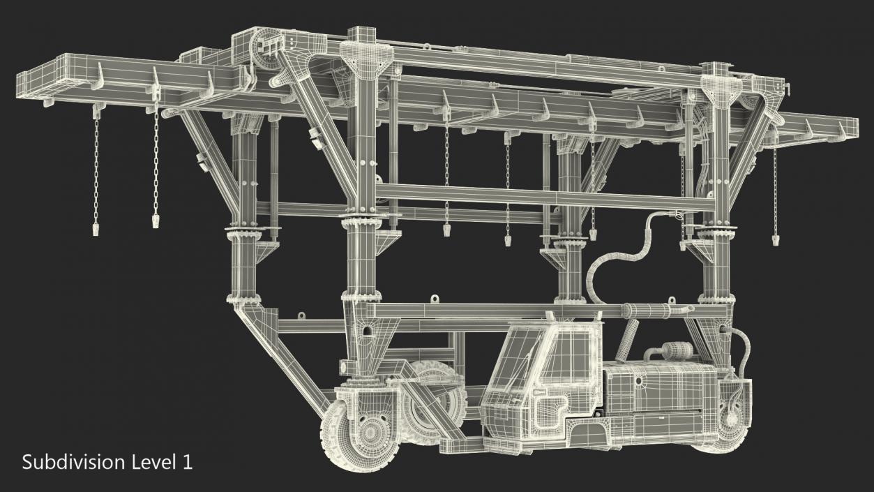 3D model Straddle Carrier New