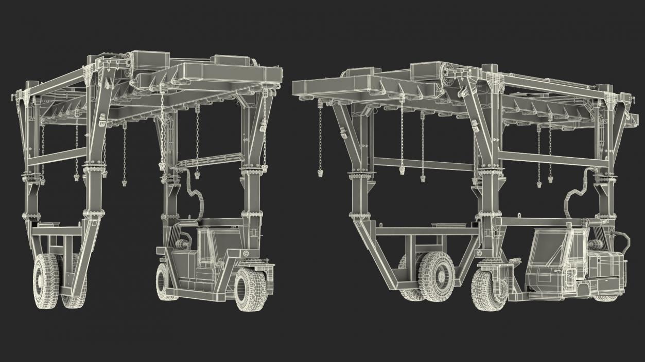 3D model Straddle Carrier New