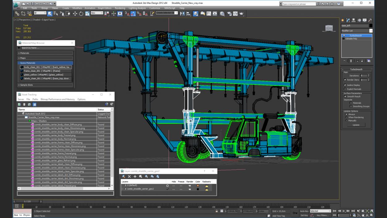 3D model Straddle Carrier New