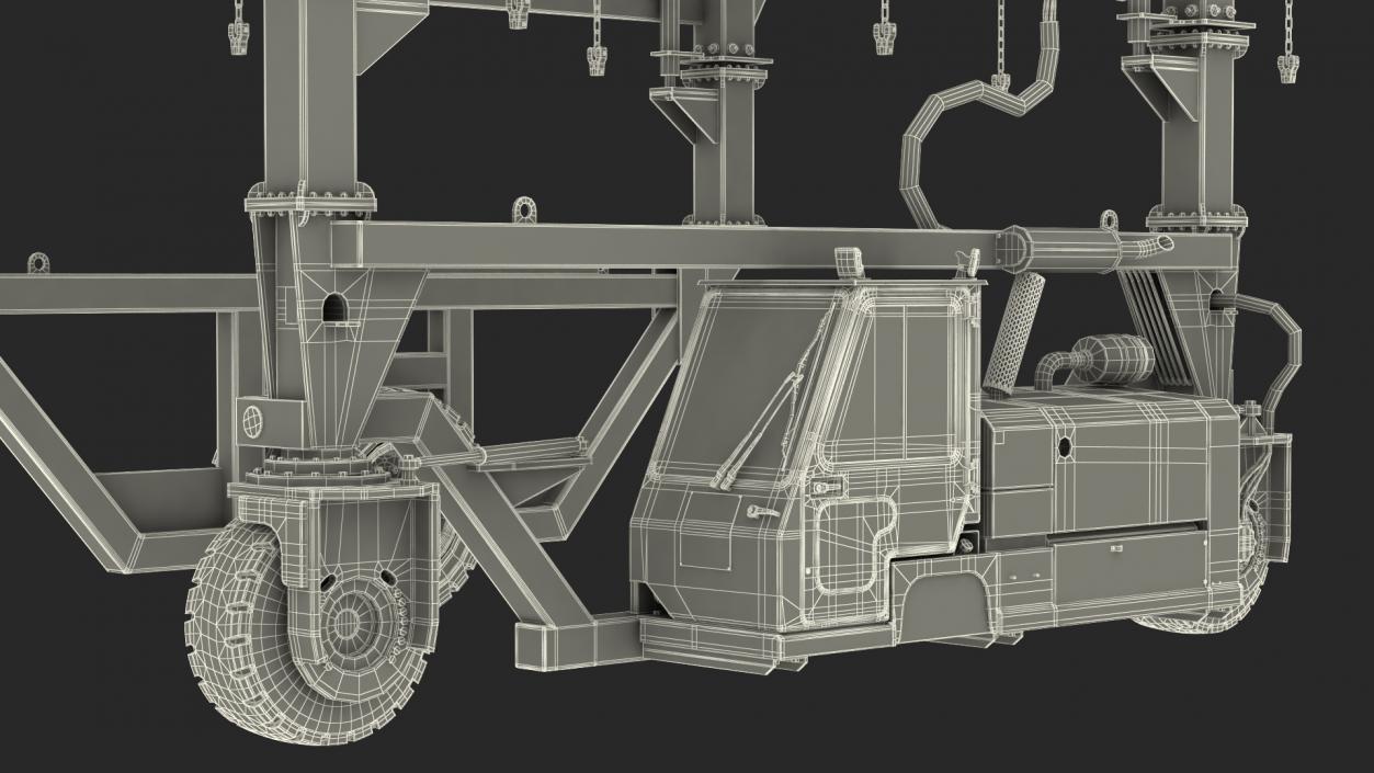 3D model Straddle Carrier New