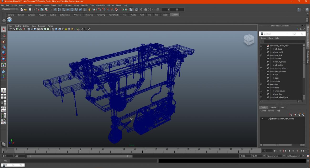 3D model Straddle Carrier New