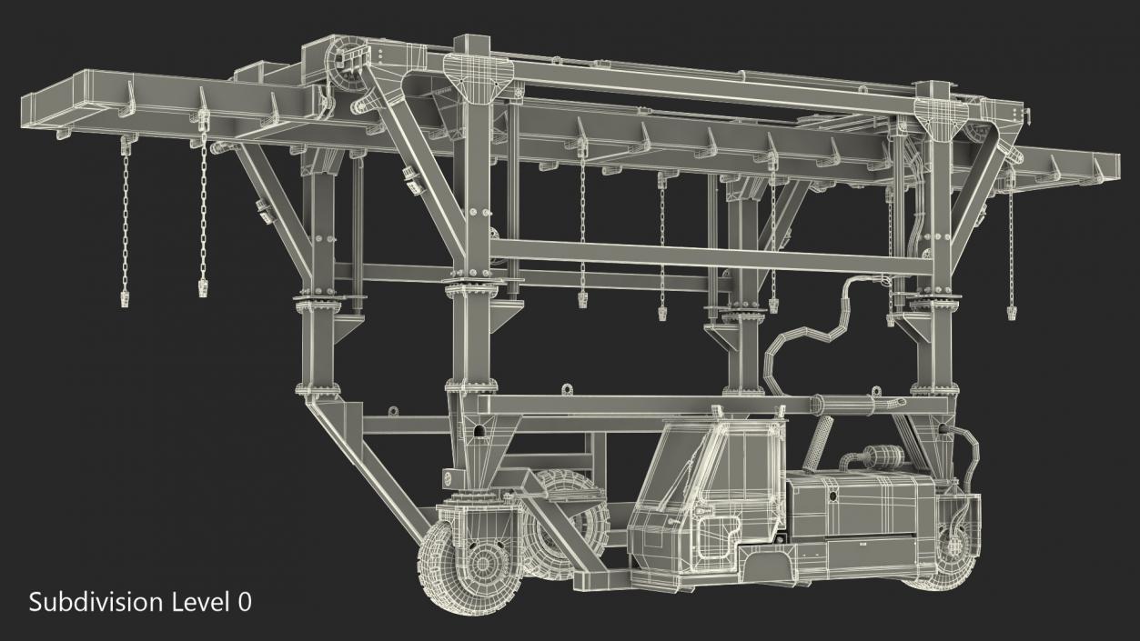 3D model Straddle Carrier New