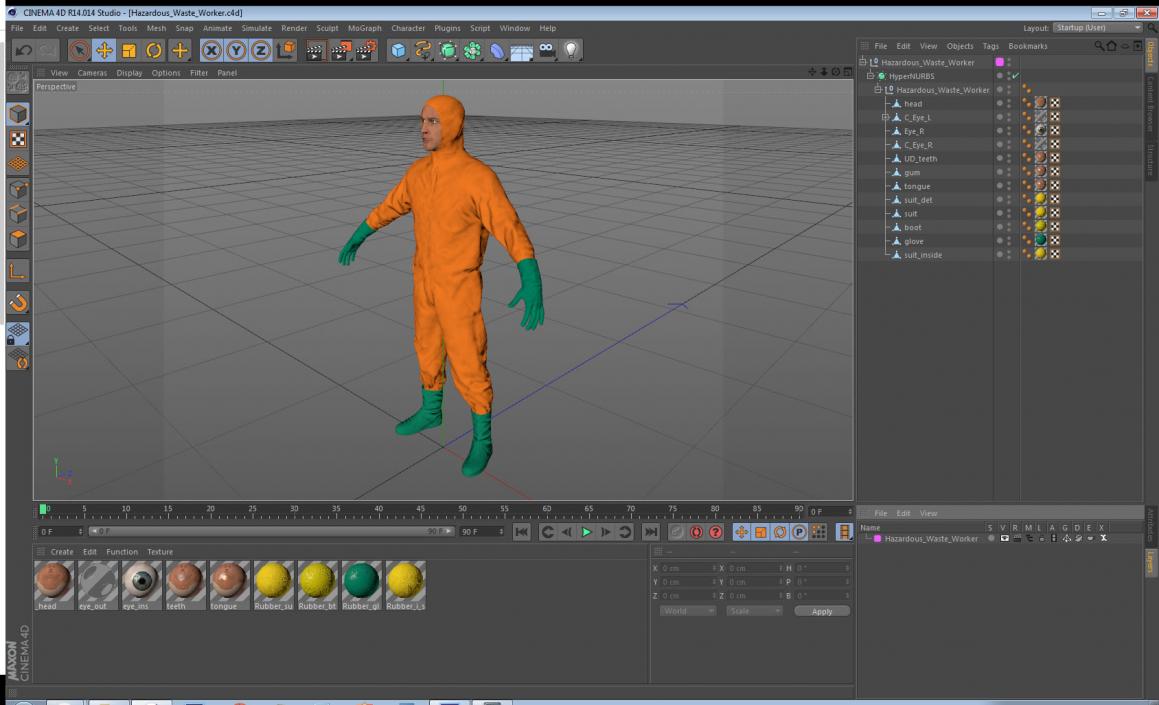 Hazardous Waste Worker 3D