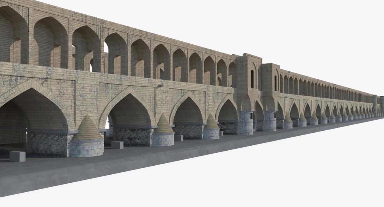 Si-o-seh Pol Bridge of 33 Arches 3D