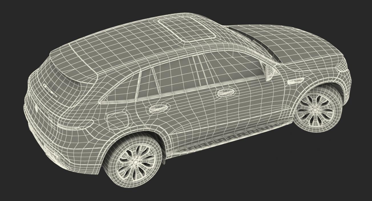 3D Mercedes Benz EQC Simple Interior model