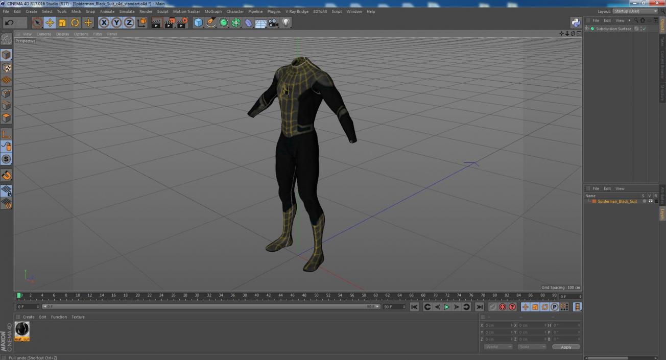 3D model Spiderman Black Suit