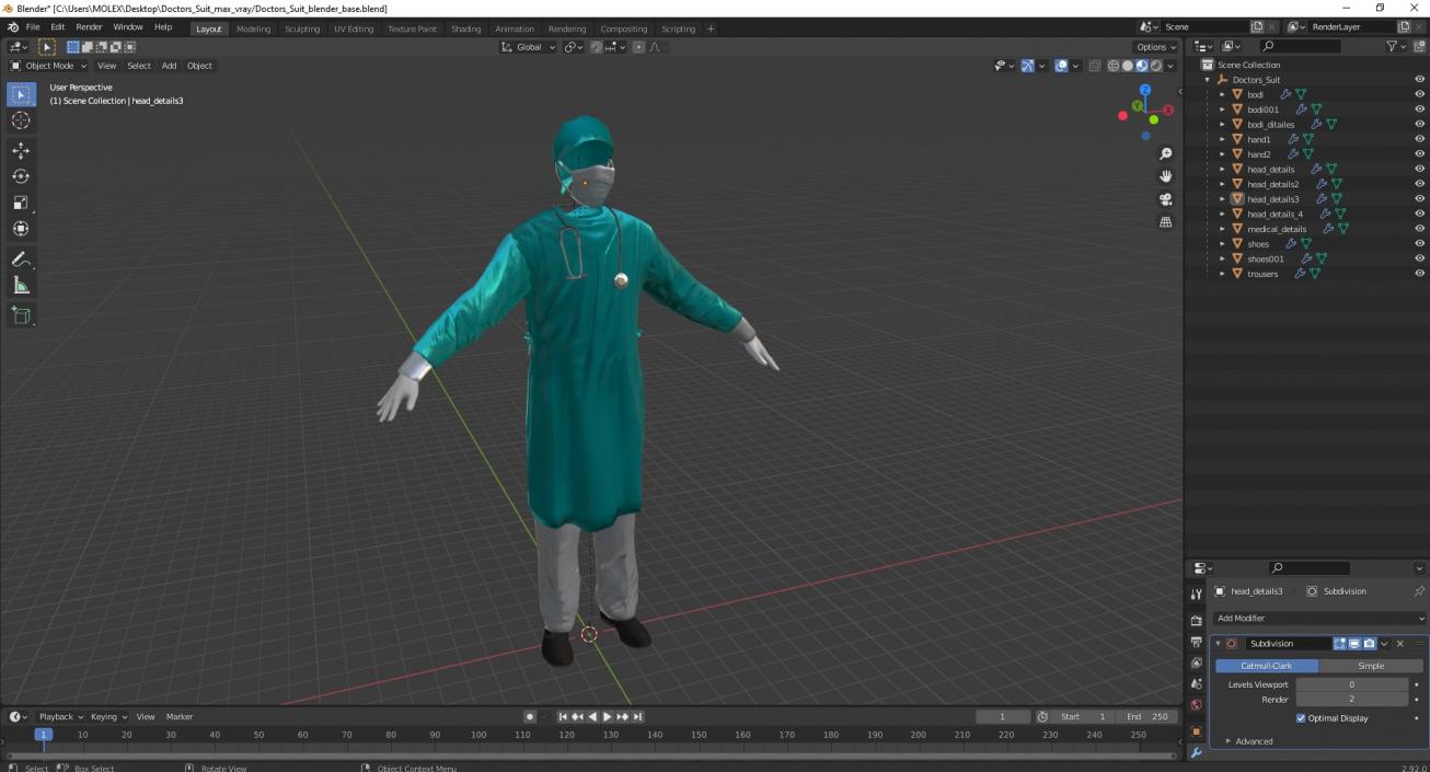 Doctors Suit 3D