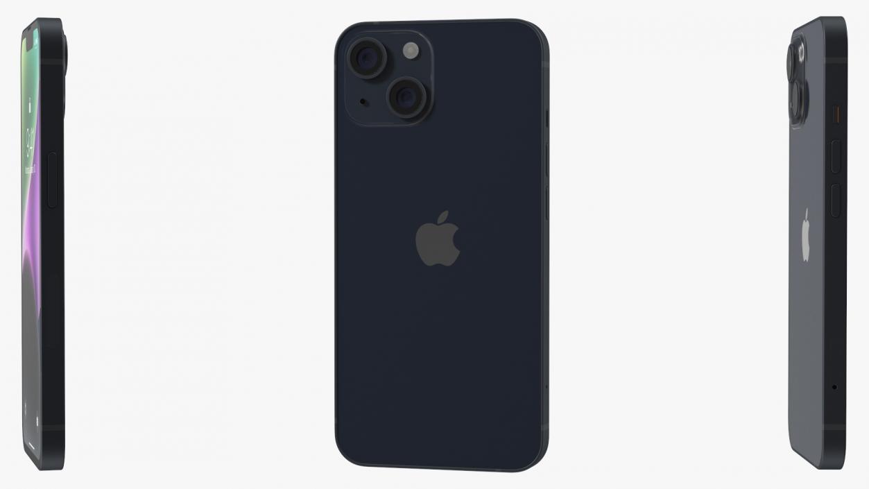 Apple iPhone 14 Midnight 3D model