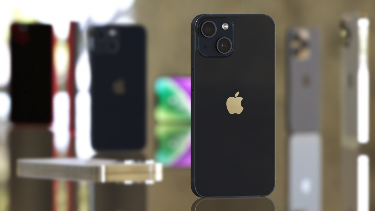 Apple iPhone 14 Midnight 3D model