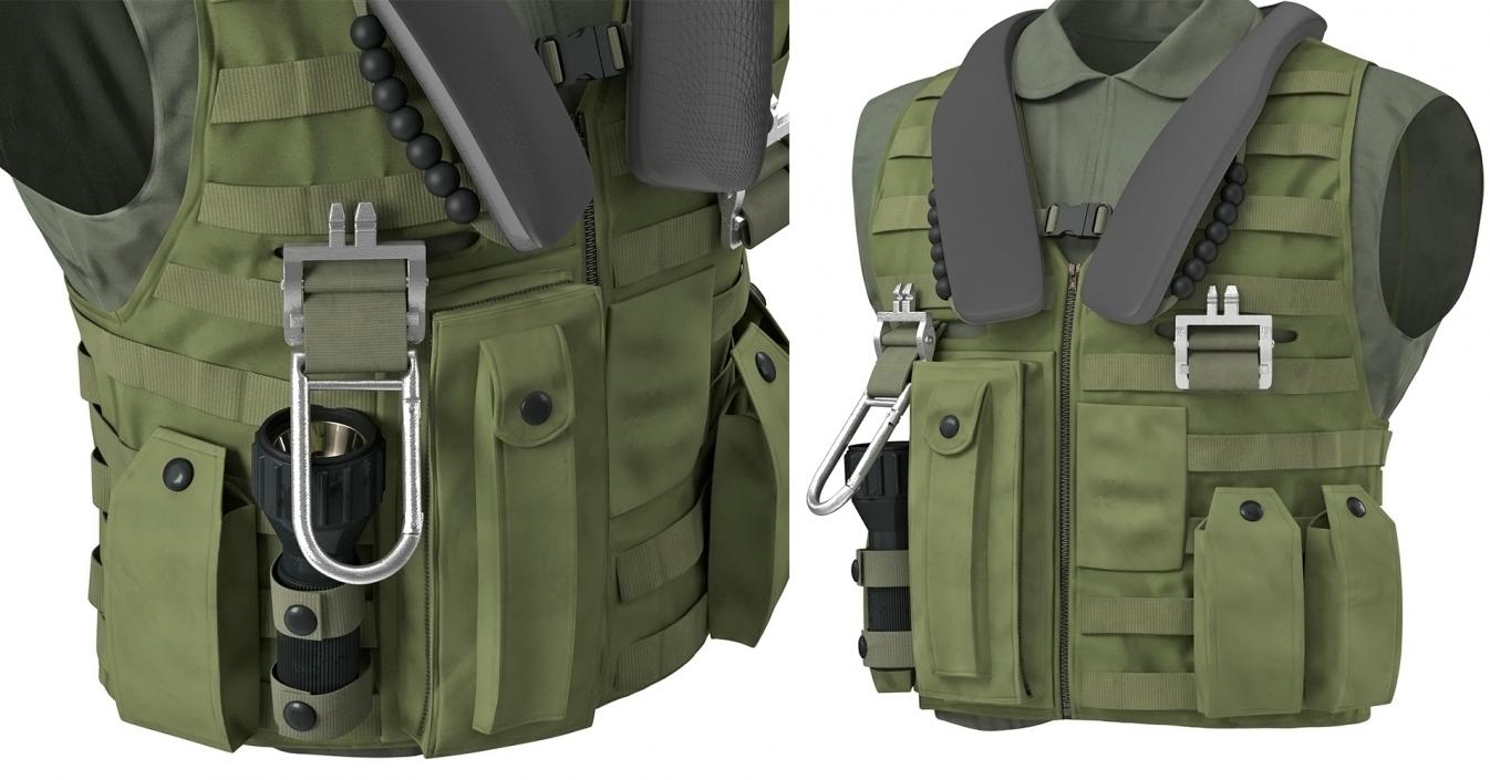 3D model Military Vests Collection