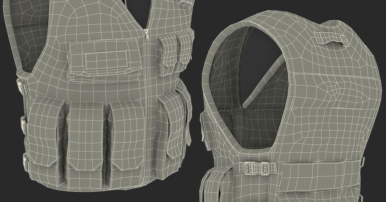 3D model Military Vests Collection