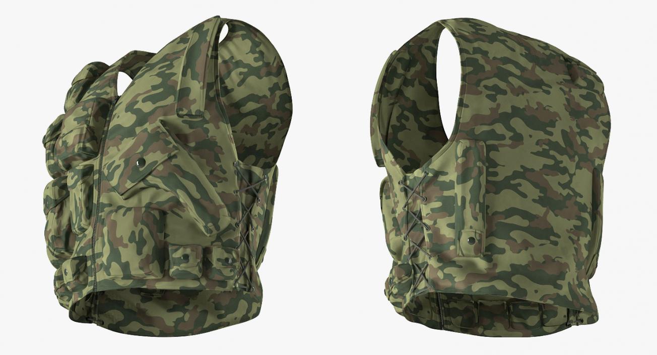 3D model Military Vests Collection