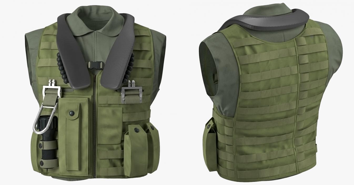 3D model Military Vests Collection