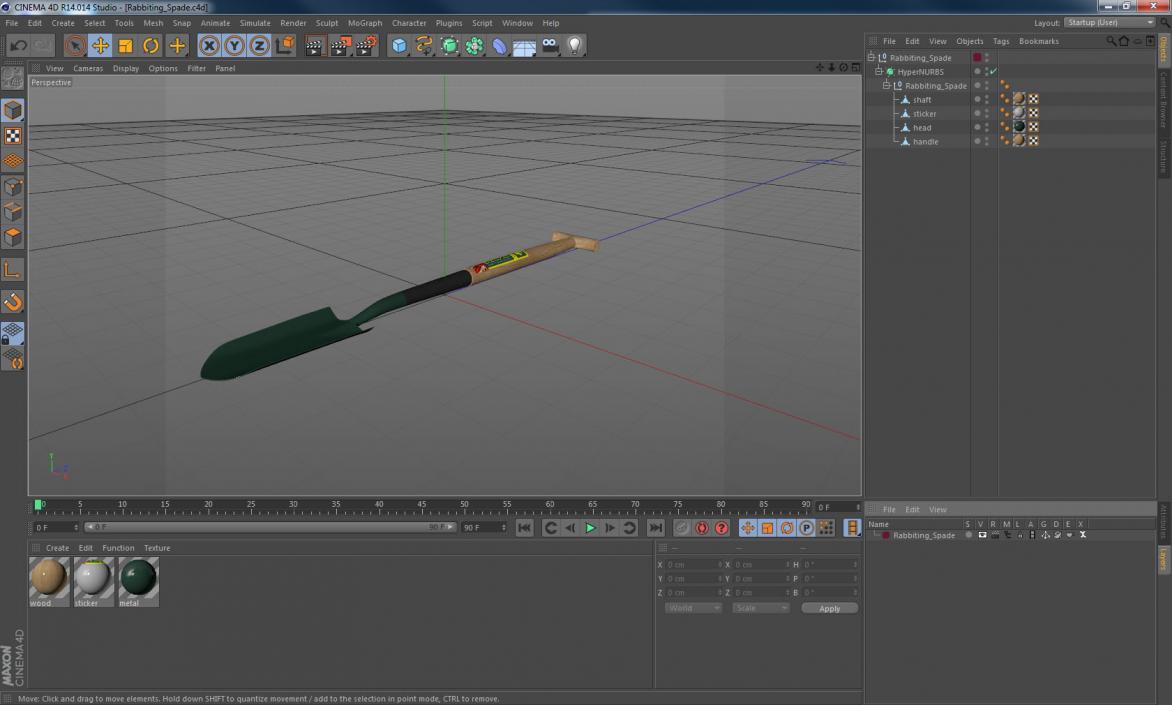 3D model Rabbiting Spade