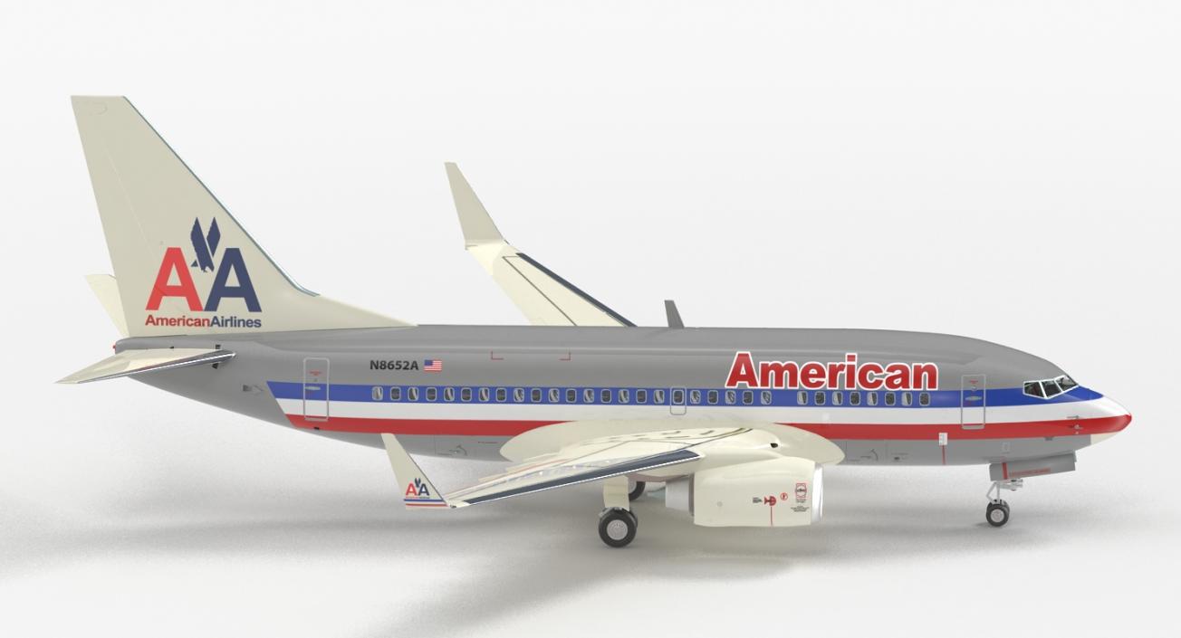 3D Boeing 737-600 with Interior American Airlines