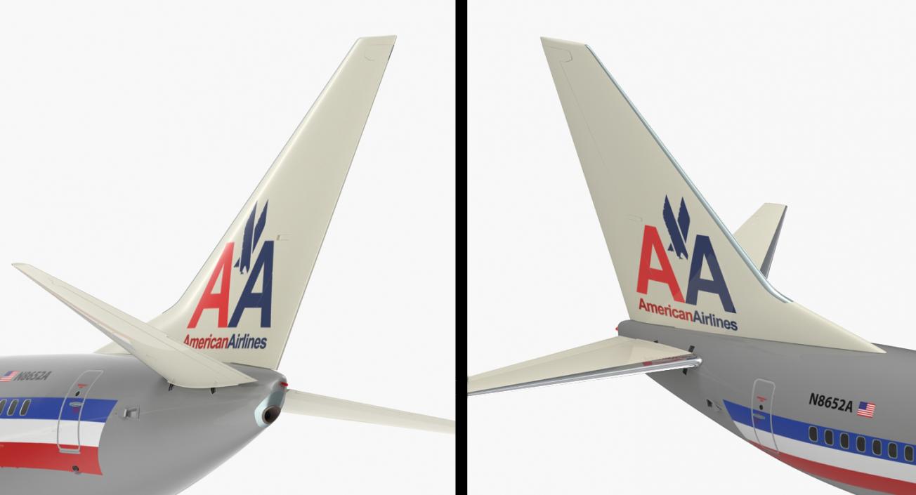 3D Boeing 737-600 with Interior American Airlines