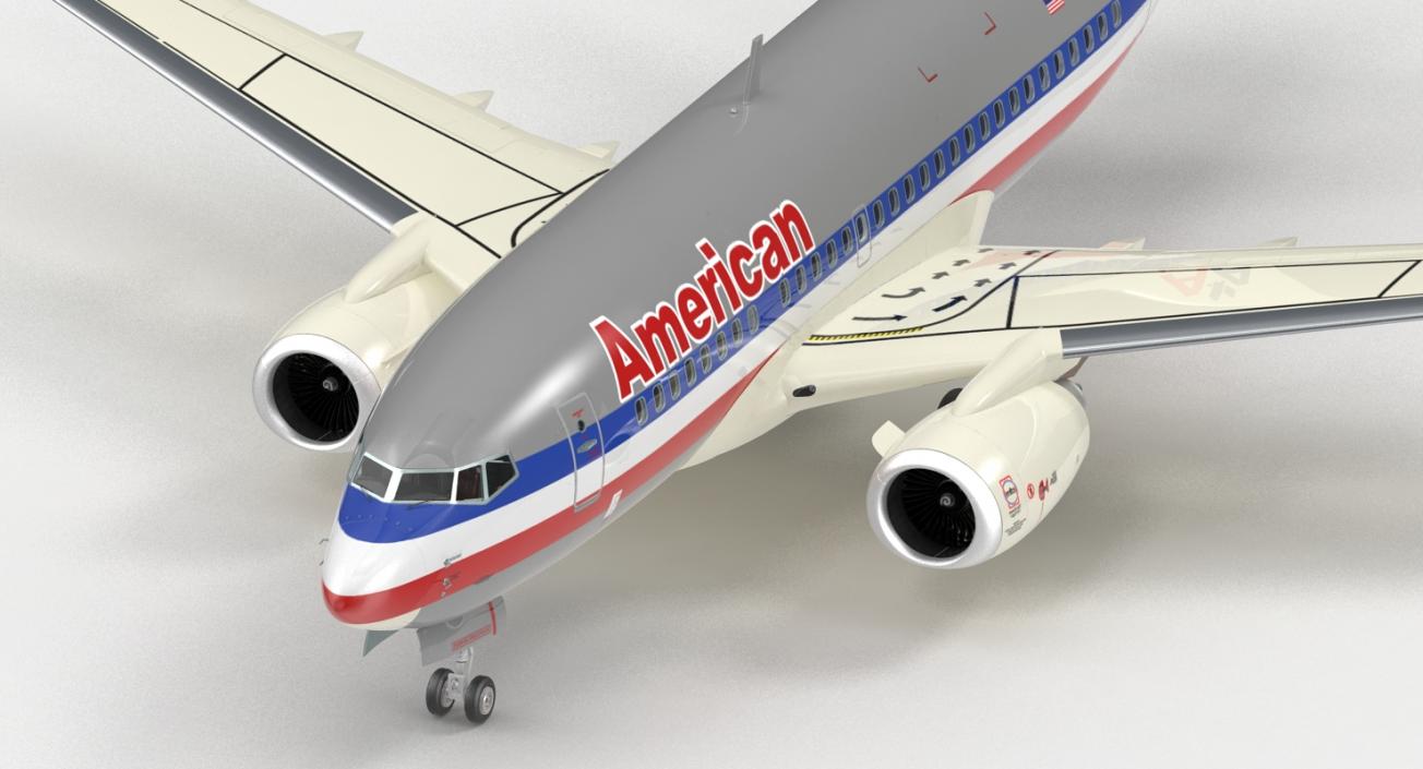 3D Boeing 737-600 with Interior American Airlines