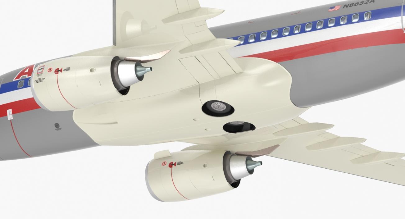 3D Boeing 737-600 with Interior American Airlines