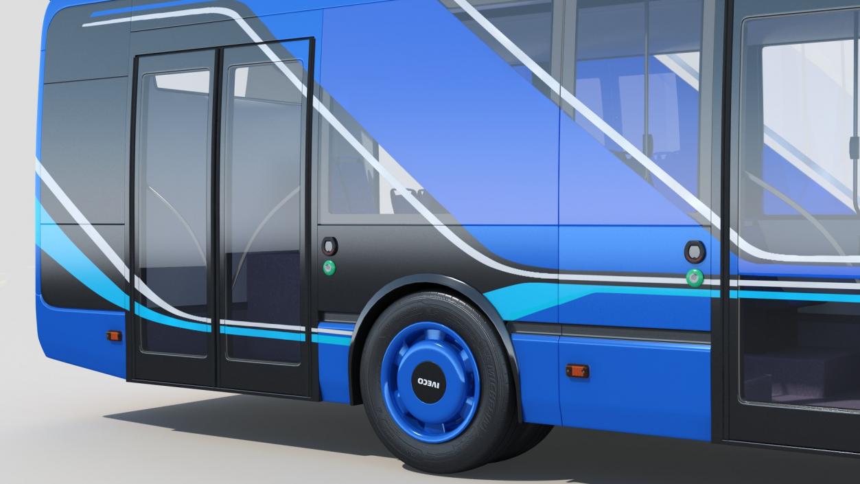 Iveco Crealis IMC Electric Trolleybus Rigged 3D model