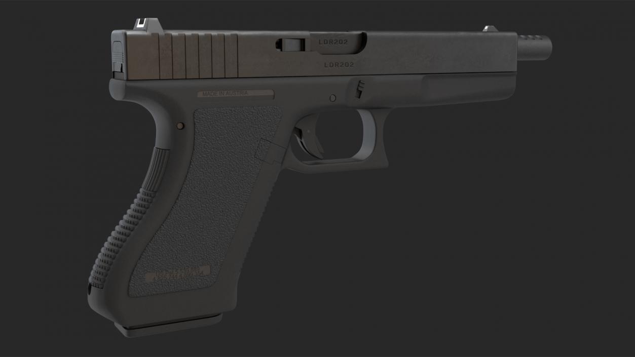 3D model Semiautomatic Pistol